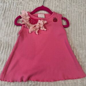 Lemon Loves Lime Pink Top with Green Accents